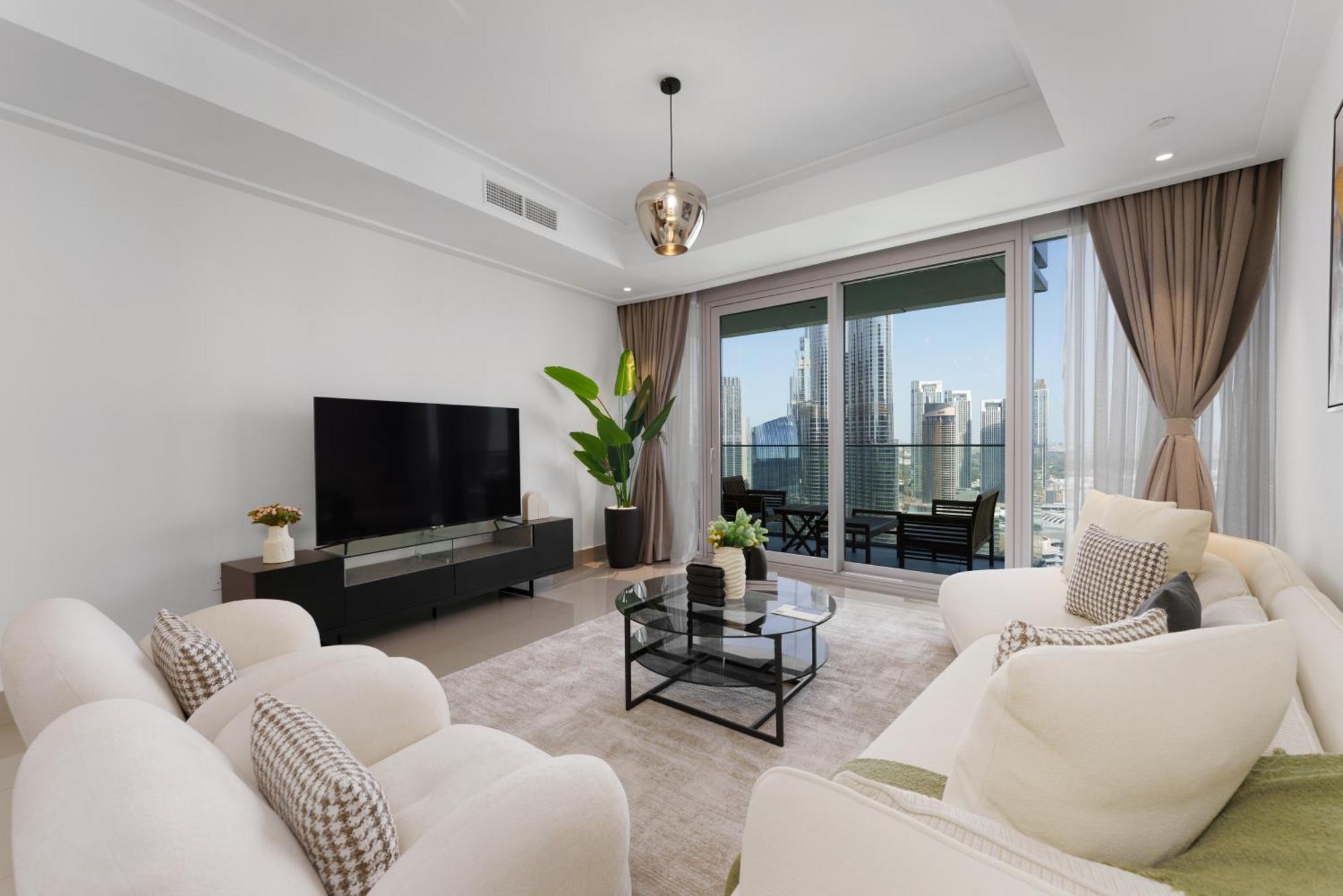 Maison Privee - Ultimate Living With Front-Row Views Of Burj Khalifa & Dubai Fountains Eksteriør billede